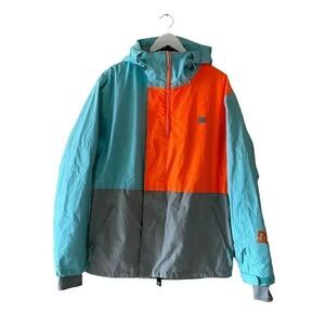 DC Color Block Snowboard Technical Anorak Snow Inside Pockets Men’s Eco SZ M